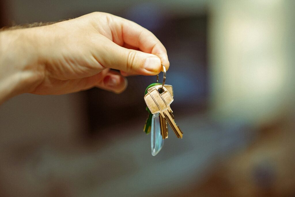 Remise de clés pour location d'appartement